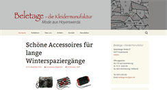 Desktop Screenshot of beletage-fashion.de